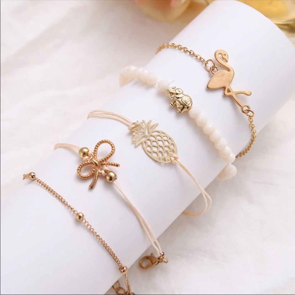 FLAMINGO ♡ 5 Bracelets GIFT SET - Picture 7 of 8